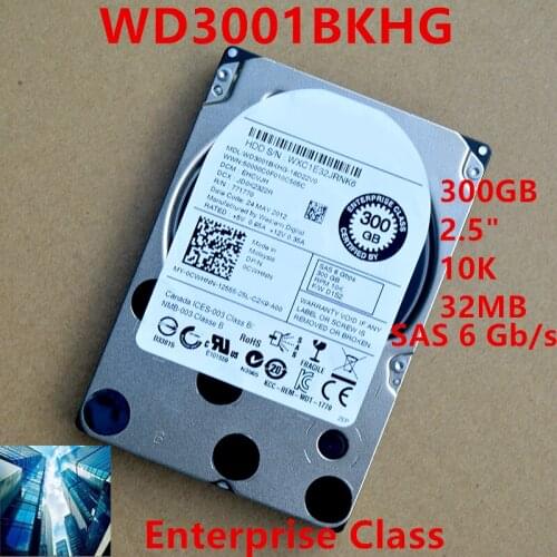 New HDD For Dell Brand 300GB 2.5" 10K SAS 6 Gb/s 32MB For Internal HDD For Enterprise Class HDD For 0CWHNN WD3001BKHG
