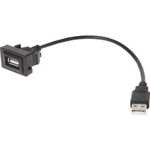 OOTDTY Auto 12-24V AUX USB Port Cable Adapter Cord Wire USB Charging Adapter for Toyota VIGO/Vios/Corolla dropshipping