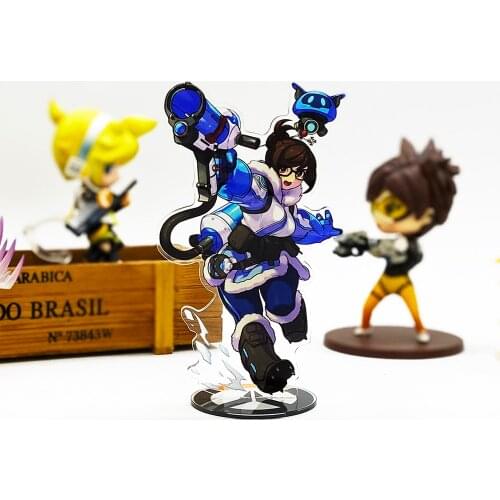Love Thank You OW watch Mei acrylic stand figure model plate holder cake topper anime toy