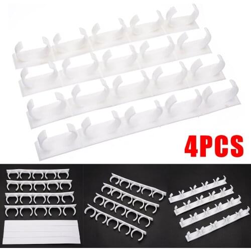 20 Racks Plastic Spices Jar Holders Kitchen Spice Clips Gripper Jar Rack Multi Easy Wall Cabinet Door Storage Organizer
