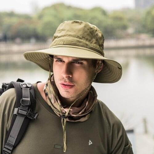 Outdoor Fishing Hiking Sunscreen Fisherman Hat Folding Shade Cap Men Women Climbing Travel Riding Quick Dry Breathable Sun Hat