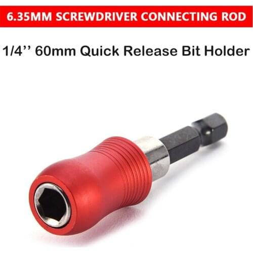 1Pcs 1/4" Hex Drill Magnetic Screwdriver Extension Bit Holder 60mm Hex Shank Drill Screw Bit
