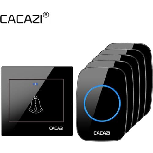 CACAZI 36 Chime 110db 4 levels 300M Intelligent Wireless Doorbell Home Welcome Doorbell Waterproof Remote Smart Door Bell Chime