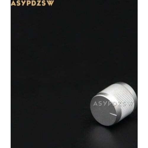 1 PCS 15*15 Stripe silver aluminum amplifier solid knob Volume potentiometer knob