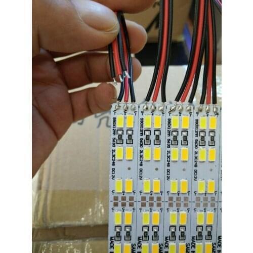 10pcs*0.5m Factory Wholesale Double row 6500K CW+3500K WW double color Mix 4000K DC12V 144 SMD 5630 LED Hard Rigid LED Bar Light