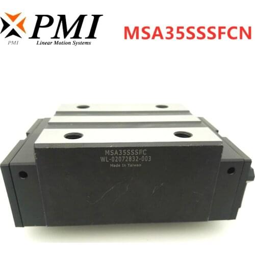 100% Original PMI block MSA35S MSA35S-N MSA35SSSFCN linear guideway slider block carriage for CO2 laser machine CNC router rail