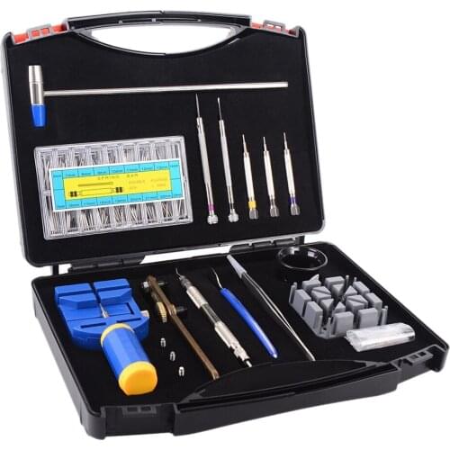 175x Watch Repair Tool Kit Professional Spring Bar Tool Set W/ Carrying Case