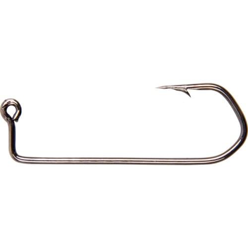200pcs/lot High Carbon Steel Aberdeen Jigging Fishing Hook with Barbed hook Crankhook Worm jigging bait lure fishing