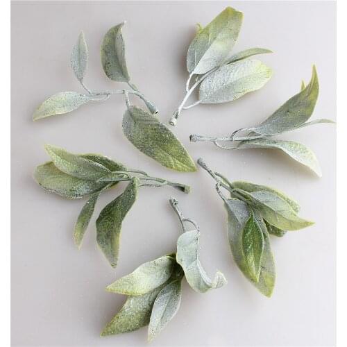 50PCS Cheap Artificial Plants Hawaiian Party Decorations Fake Flowers Scrapbooking Plastic Grass Vases For Christmas Home Decor