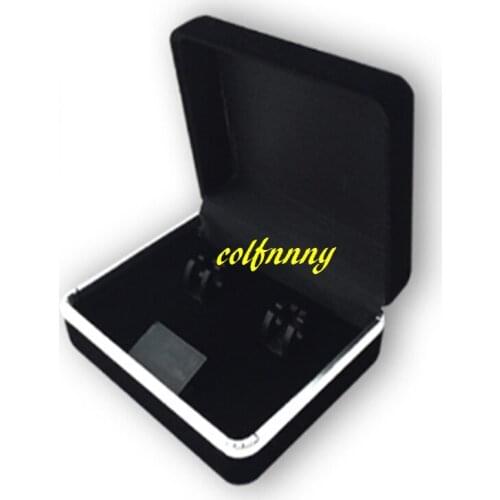600pcs/lot 6*7*3cm Black Velvet Cufflinks Gift Box Case Cuff link Tie Clip box Jewelry Case Holder 5 styles