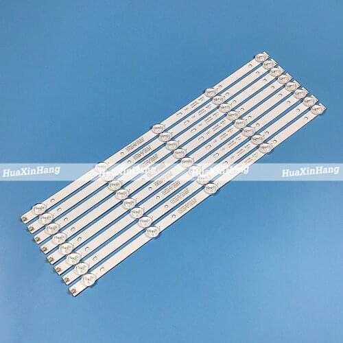 8pcs/Kit LED Strips For 43''TV 43PHT4001/60 43PFT4001/60 K430WD9 4708-K420WD-A3213K01 K420WD7 A3 K430WDR A1 4708-K43WDR-A1213K04