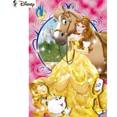 Disney Square/Round Drill 5D DIY Diamond Painting "Cartoon princess" Embroidery Cross Stitch Full Rhinestone Decor A30701