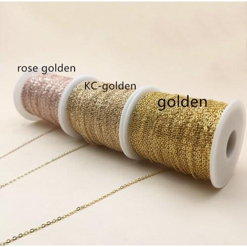 2mm 5meter jewelry chain clothing accessories accessories O-chain fine chain gold silver spot