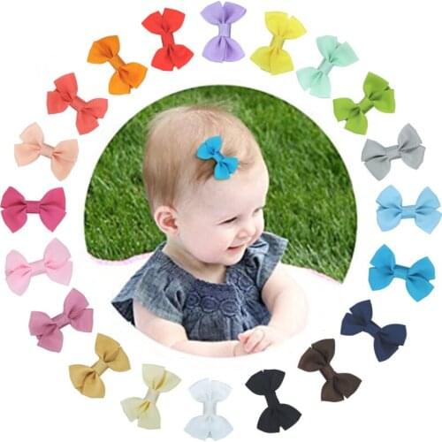 Hot style baby hand hairpin todder girl headwear green ribbon children kids baby bowknot hairpin colorful princess hair pin