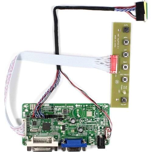 DVI VGA lcd controller board RT2281 work for10.1inch B101AW03 LP101WSA LTN101NT02 1024x600 lcd panel