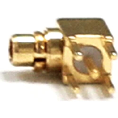 MMCX Plug Male RF CoaX Connector Right Angle Type 90-Degree PCB Mount Goldplated PCB Terminal NEW