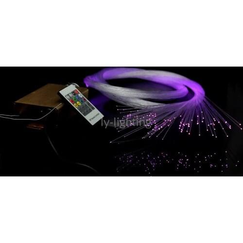 Fashion optical fibre light RGB color change wireless RF control DIY star ceiling light multi-modes optic fiber lamp night light