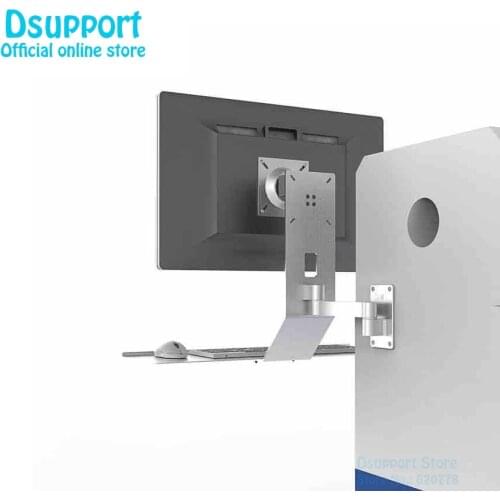 2020 New wall Mount Full Motion Monitor Keyboard Mount Holder Sit-Stand Workstation