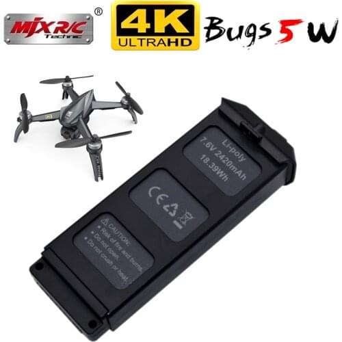 Upgrade 7.6V LiPo Battery For MJX R/C Bugs 5W B5W 4K B5W4K RC Quadcopter Spare Parts 7.6v 2420mAH RC Drones Battery For X5 Pro