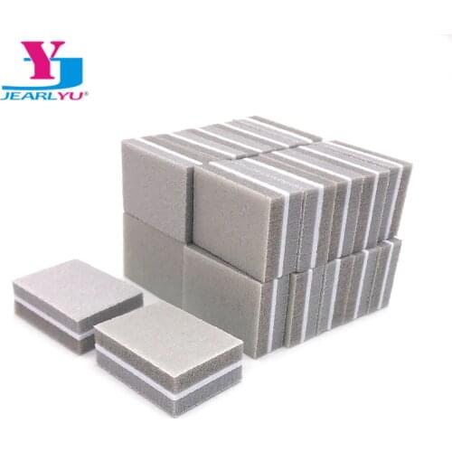 100Pcs/lot Nail Buffers File Polisher Cuticle Remover Salon Usage Sanding Block Beauty Washable Tool Polissoir Ongle Smooth Kit