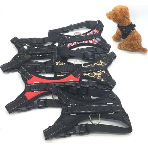 Durable Pet Dog Harness Adjustable Medium Large Dog Training Harnesses Pet Puppy Walking Harness Cat Bulldog Pitbull Collar Vest
