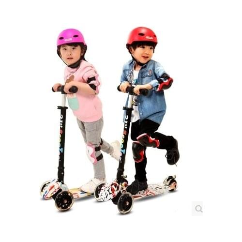 Z08 new arrival 21st Scooter Flash Wheel Children 3-12 Years Outdoor Toys Baby Tricycle Four Wheels Kid Bike Slide Ride on Toy