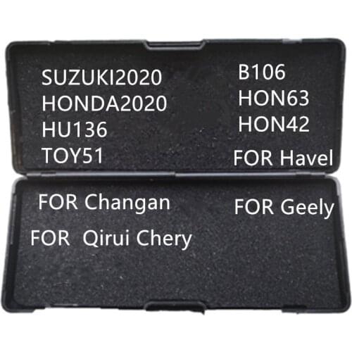 Locksmith LiShi 2 in 1 SUZUKI2020 HONDA2020 HU136 TOY51 B106 HON63 HON42 for Havel Qirui Chery Changan Geely Locksmith Tool