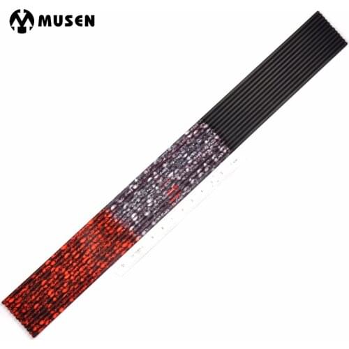 32 Inches Spine 500 Pure Carbon Arrow Shafts ID6.2mm OD7.6mm for Archery Hunting/Shooting