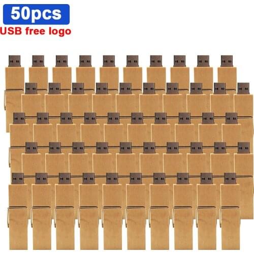 50pcs/lot Free LOGO wooden clip model pendrive 4GB 8GB 16GB 32GB 64GB wood USB flash drive memory stick usb wedding gift