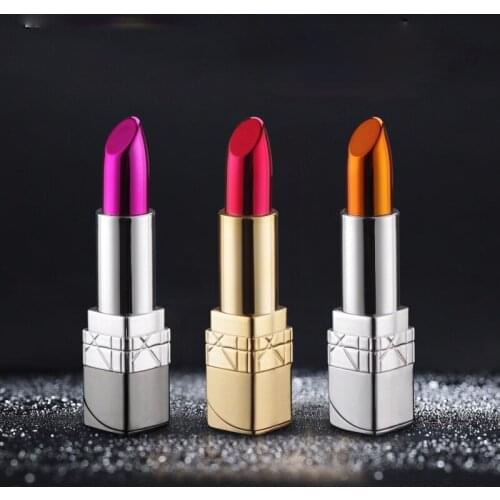 New Peculiar Personality Ladies Lipstick Lighter Creative Fun Open Flame Lighter Smoking Accessories for Weed Cute for Girls