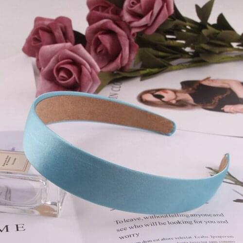 Vintage Satin Headband Hair Ornaments Bezel Turban Girls Headwear Women Hairbands Hair Accessories