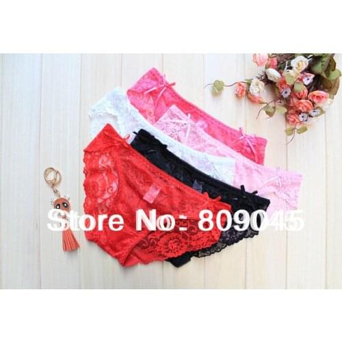 Women lace many color sexy underwear/ladies panties/lingerie/bikini underwear lingerie pants/ thong intimate wear WQ1009-1pcs