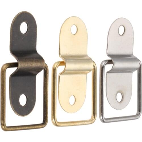 10/5 PCS D-Ring Tie Down Metal D-Rings Trailer Drawer Cabinet Rectangle Handle D Ring Mounting Plate for Car Truck Bed Cargo