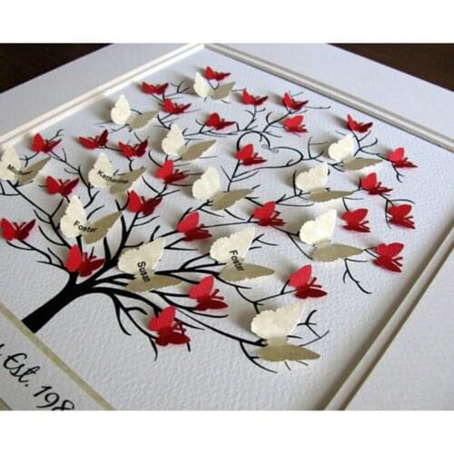 3D Wall Sticker Art Decal Wedding Stickers Home Decoration DIY 20PCS/Lot Paper Butterfly Decoration Butterflies Festival Party