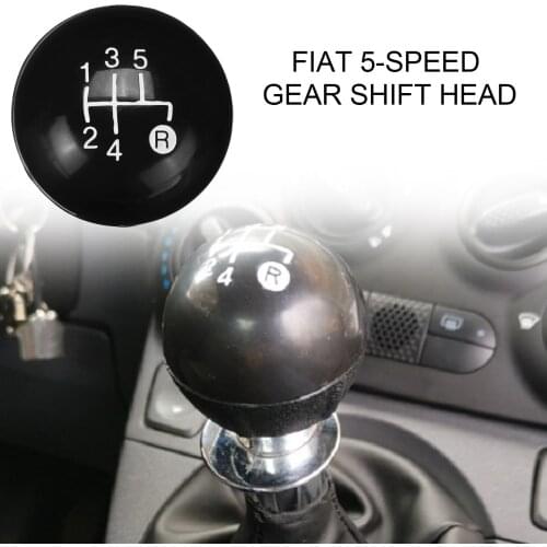 5 Speed Leather Car Shift Gear Knob Lever Gaitor Boot Cover For Fiat 500 500C 2007 2008 2009 2010 2011 2012 2013 2014 2015 2016