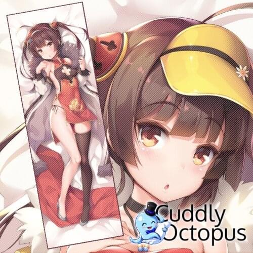Anime Azur Lane ROC Ping Hai Dakimakura Hugging Body 2WAY Pillow Case Cover Japanese Pillowcase Cushion Bedding Xmas Gifts Cud