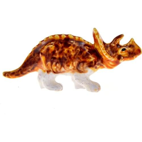 CINDY XIANG Cute Cartoon Dinosaur Triceratops Pins Brooch For Kids Enamel Vivid Animal Brooches Friends Badges Bag Lapel Jewelry