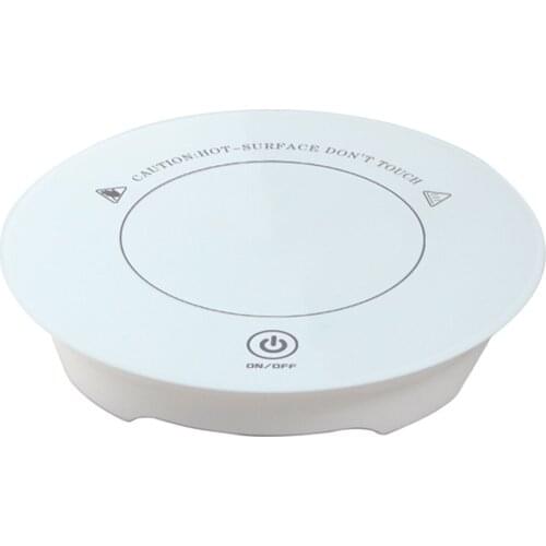 Keep The Temperature Coaster Electric Cup Warmer Waterproof Home Office 15 W Heater ABS Plastic Tempered Glass Chauffe Tasse Pad