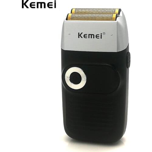 Kemei 2 in 1 Rechargeable Electric Foil Shaver Portable Cordless Men Reciprocating Razor Beard Trimmer LCD Display 1400mA Barber