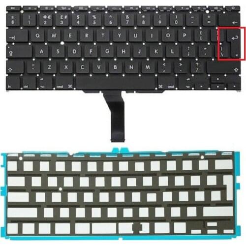 UK Layout Laptop Keyboard Keypad With Backlight For Apple Macbook Air A1370 A1465 11" 2011-2015