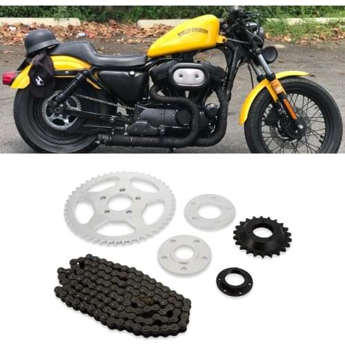 Chain Drive Transmission Sprocket Conversion Kit For 2000-UP Harley Sportster 72 48 Iron Roadster 883 1200 XL