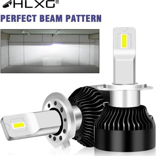 HLXG CSP bulb lamp 3570 led canbus headlight car Light 9012 9005 9006 HB3 HB4 H1 H8 H9 H11 6500K 25000LM h4 LED luces 12V h7 led