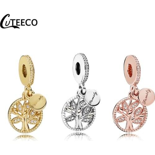 CUTEECO 2019 Hot Tree Of Life Pendant Fits Original Brand Charm Bracelet Family Origin DIY Beads Fashion Jewelry Accessories