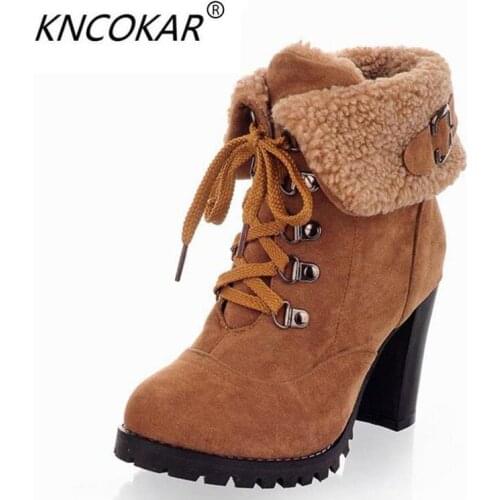 Hot sell 2017autumn and winter high quality fashion high heel boots with agitation restoring ancient ways size 35 to 43