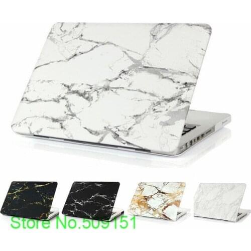 Marble Grain Matte Hard Cover Case for Macbook New Pro 13 A1706 With Touch Bar For Macbook Pro 13 A1708 No Touch Bar Laptop Case