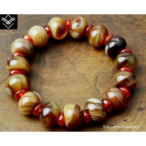 Fashion Natural Silk Cystal Tibet Buddha Style Abacus Beaded Bracelet Hot Sale