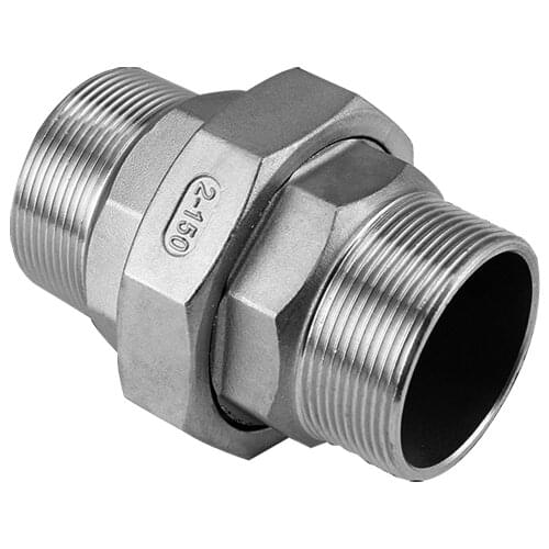 1/4" 3/8" 1/2" 3/4" 1" 1-1/4" 1-1/2" 2" BSPT Euqal Male Socket Union Set 304 Stainless Steel Pipe Fitting Water Gas Oil