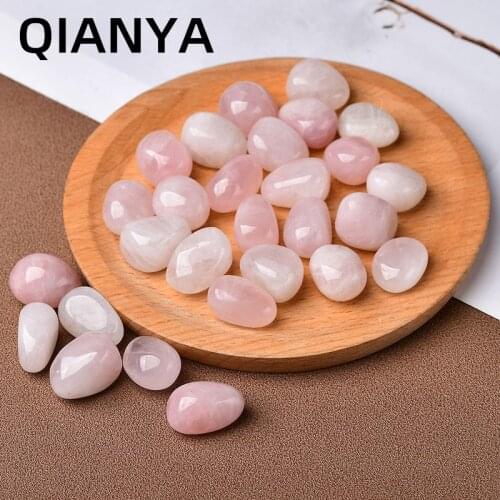 Natural Rose Quartz Gem Stone Healing Mineral Polished Stone Crushed Stone Rolling Stone Home Decoration Aquarium Stone Diy Gift