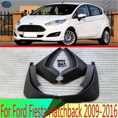 Car Front Rear Mud Flaps Mudguards Fender Flares Splash Guards for Ford Fiesta Hatchback 2009 2010 2011 2012 2013 2014 2015 2016