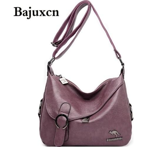 Hot Women Leather Messenger Bag Luxury Handbags Designer High Quality Female Vintage Crossbody Bags For Women Flap Shoulder Bags